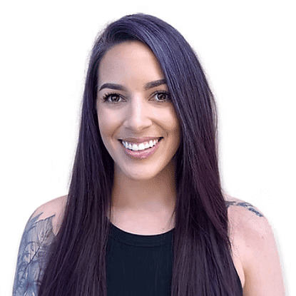 Portrait of Courtney, a professional stylist at Headlines The Salon, showcasing their expertise and style.